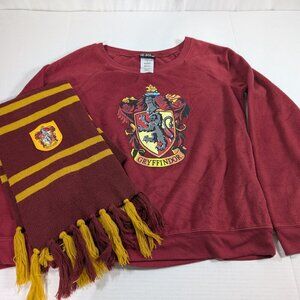Harry Potter Bundle!  Super Soft long sleeve pullover Gryffindor and scarf  **